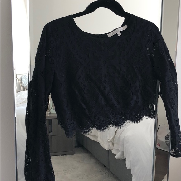 Lovers + Friends Tops - Lovers and Friends lace crop top